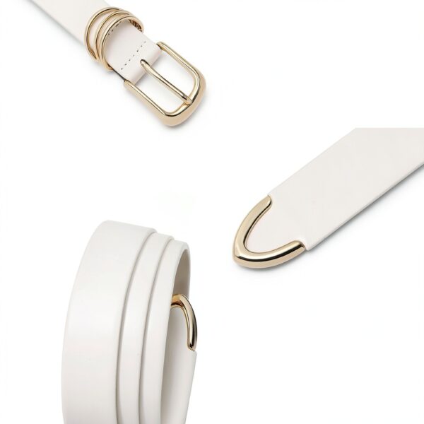 cintura donna JasGood pelle PU design oro-2