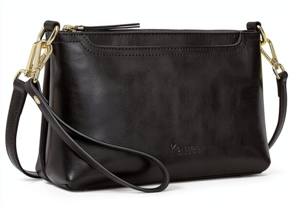Borsa a tracolla in pelle Kattee Nero elegante-0