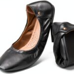 Ballerine OFFCUP Nero in pelle traspirante-0