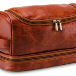 Borsa da toilette Ziyero in pelle vintage per viaggio-0