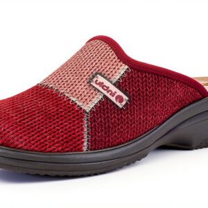 Pantofole Donna Blu Indaco SRL Tessuto Pelle-0