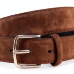 JIARY Cintura Donna in Pelle Scamosciata 100CM Brown Nero Purple Khaki-0