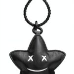 HUICHENG Charm Borsa Stella in Pelle Nera Modello B1089-0