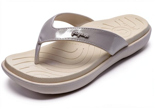Jiajiale Infradito Donna Glitter Vegano Suola Spessa Arco Premium-5