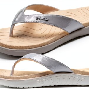 Jiajiale Infradito Donna Glitter Vegano Suola Spessa Arco Premium-0