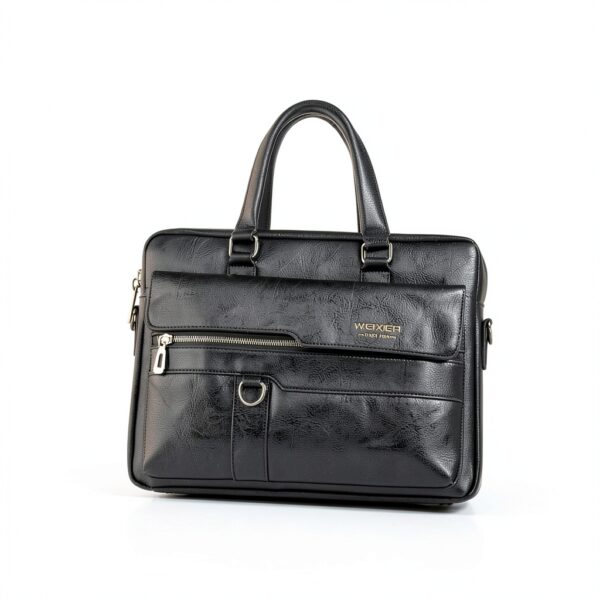 Borsa per laptop FANDARE AK-77ACF003 in pelle PU, 38x11x30 cm, Nero-2