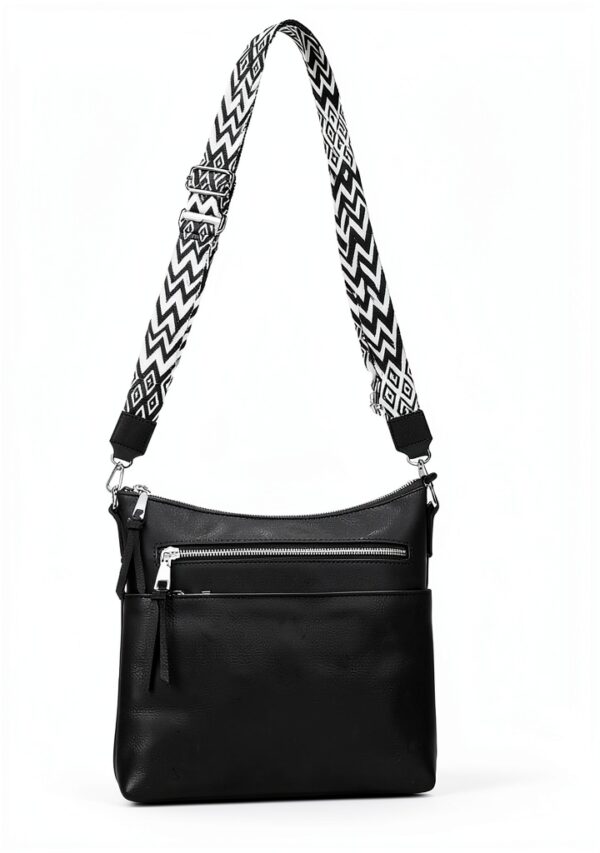 Borsa tracolla donna LUROON in pelle vegana 31x30x7 cm, 5 colori-4