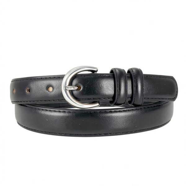 Sansths Cintura Donna Ecopelle con Fibbia Argento – Taglie S-XXL-4