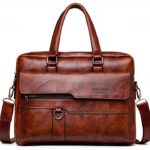 Borsa per laptop FANDARE AK-77ACF001 pelle PU Marrone Scuro 38x30 cm-0
