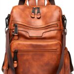 Monitika Zainetto Donna Marrone PU Pelle Convertibile Multiuso-0