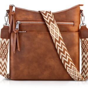 Borsa Tracolla Donna LUROON Pelle Vegana Nero 31x7x30 cm-0