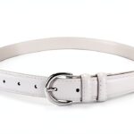 Sansths Cintura Donna Ecopelle Fibbia Argento – Blu Nero – S-XXL-0