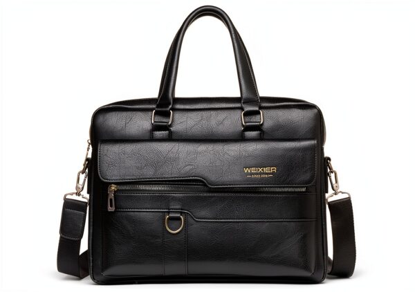 Borsa per laptop FANDARE AK-77ACF003 in pelle PU, 38x11x30 cm, Nero-0