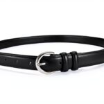 Sansths Cintura Donna Ecopelle con Fibbia Argento – Taglie S-XXL-0