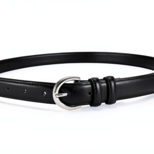 Sansths Cintura Donna Ecopelle con Fibbia Argento – Taglie S-XXL-0