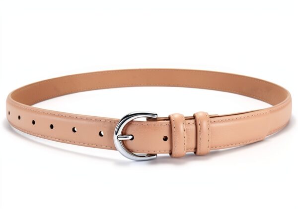 Sansths Cintura Donna Ecopelle Fibbia Argento Blu Beige S-XXL-0