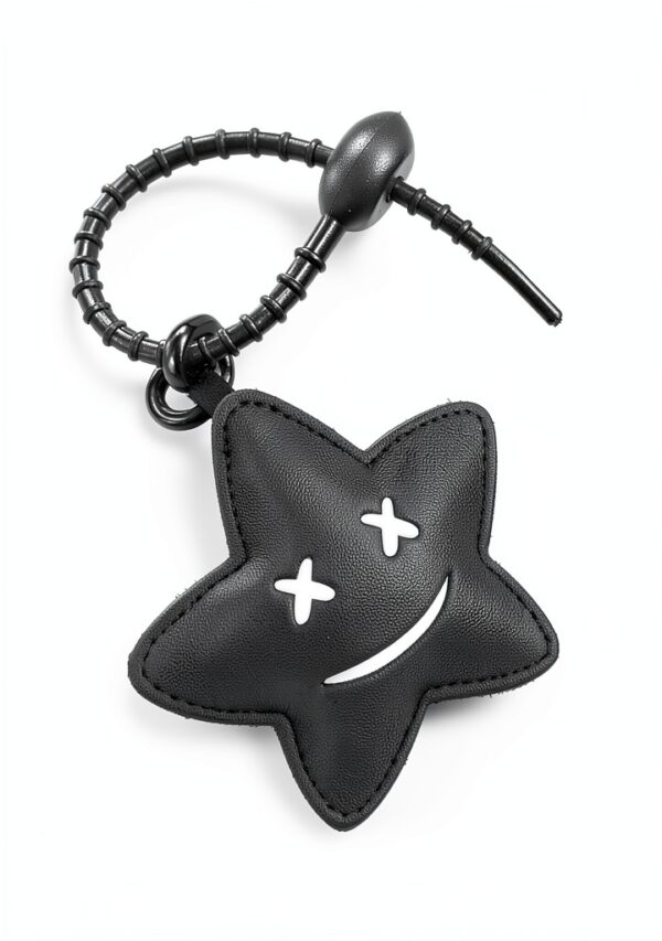 HUICHENG Charm Borsa Stella in Pelle Nera Modello B1089-3