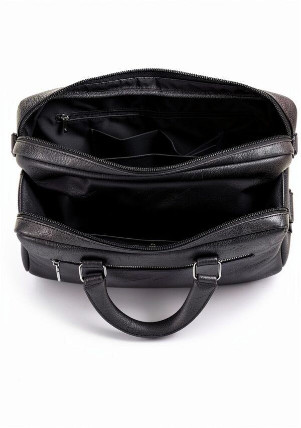 Borsa per laptop FANDARE AK-77ACF003 in pelle PU, 38x11x30 cm, Nero-4
