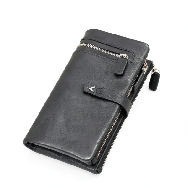 Portafoglio Donna Pelle Vera – Portafoglio Donna Firmato Grande Capacità con RFID – Porta Tessere Elegante - Porta carte di crédito - Portamonete Idea Regalo Perfetta, Nero-5