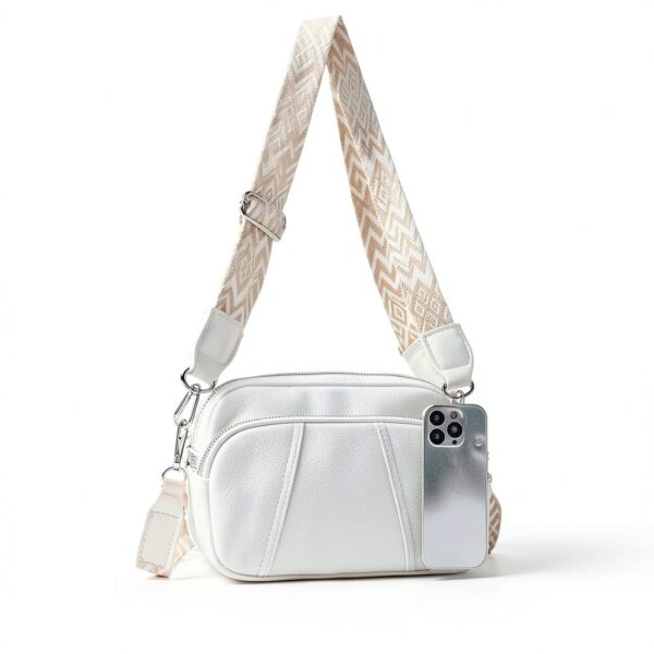 Borsa a Tracolla Donna JUYANO Piccola PU Pelle con 3 Scomparti-2