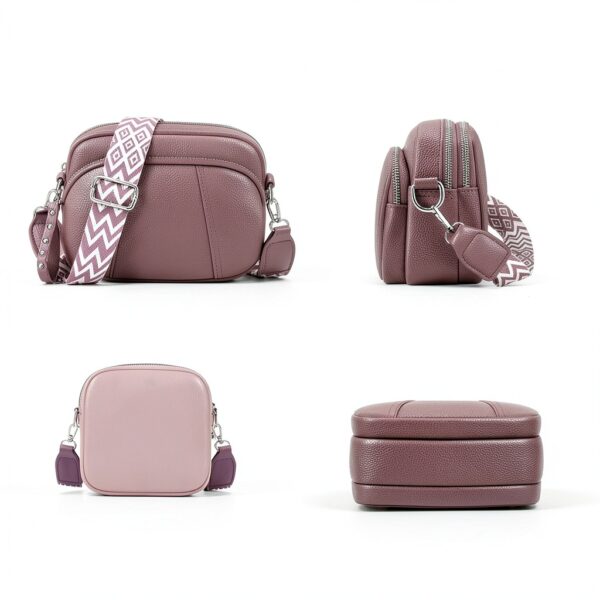 Borsa a Tracolla Donna JUYANO PU Pelle 3 Scomparti Tracolla-5
