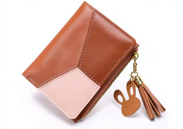 Portafoglio Donna in Pelle Sintetica CHAOFANXI Rosa 12x9x2.5 cm-4