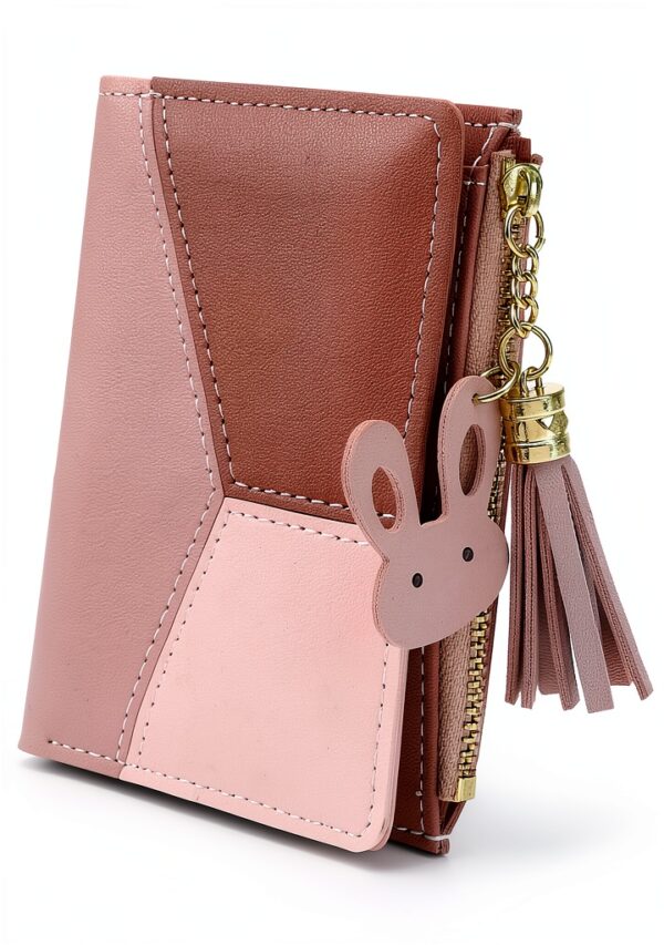 Portafoglio Donna in Pelle Sintetica CHAOFANXI Rosa 12x9x2.5 cm-5