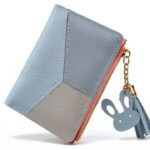 Portafoglio Donna in Pelle Sintetica Blu – Piccolo, Cerniera-0