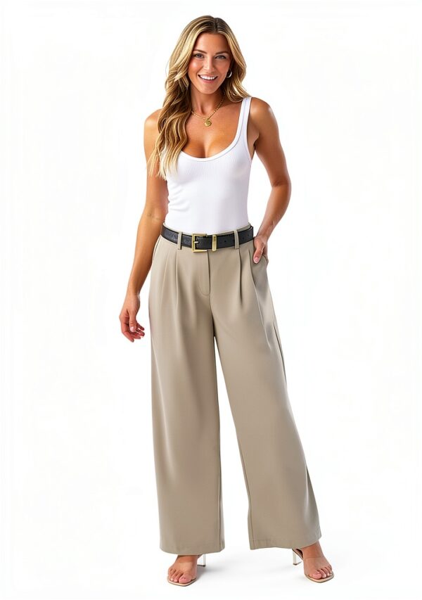 Cintura in pelle da donna per jeans pantaloni fibbia dorata cintura in vita retrò vintage casual PU cintura in pelle donna moda cintura in pelle per abiti-5
