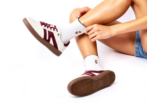 Scarpe da Ginnastica LUCKY STEP Sneaker Retrò Vera Pelle Antiscivolo-4