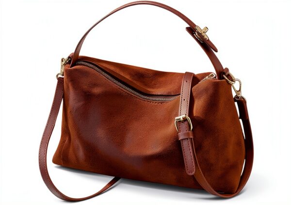 Amexo Borsa a Tracolla Piccola da Donna in Pelle Scamosciata, Borse a Mano Morbide con Tracolla Regolabile e Rimovibile, PU Pelle Sintetica Borsetta Moda Borse Spalla Crossbody Bag-0
