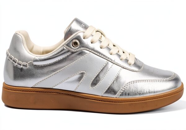 Sneakers LUCKY STEP Donna in pelle con suola antiscivolo retrò-0