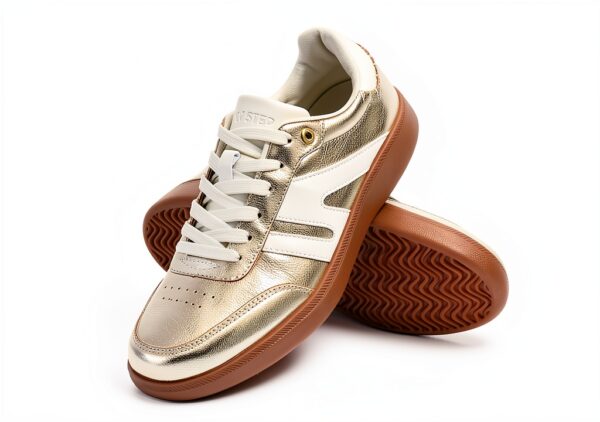 Scarpe da Ginnastica LUCKY STEP Donna Sneaker Retrò in Pelle-3