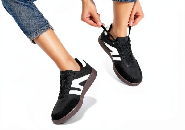 Scarpe da Ginnastica LUCKY STEP Donna Sneaker Retrò in Pelle-1