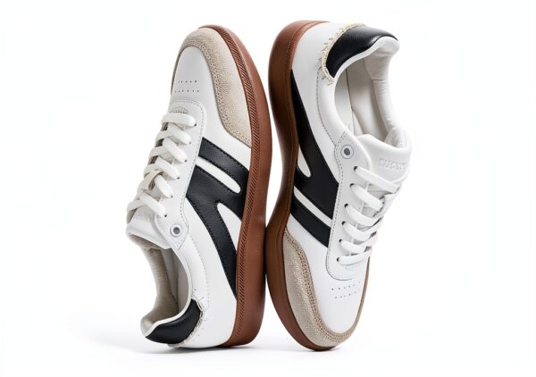 Scarpe da Ginnastica LUCKY STEP Sneaker Retrò in Vera Pelle-6