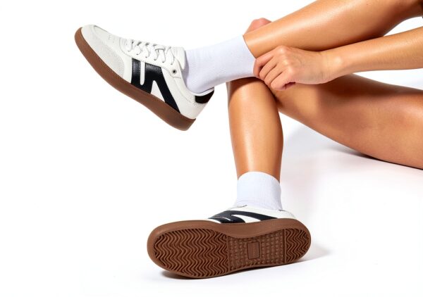 Scarpe da Ginnastica LUCKY STEP Sneaker Retrò in Vera Pelle-4