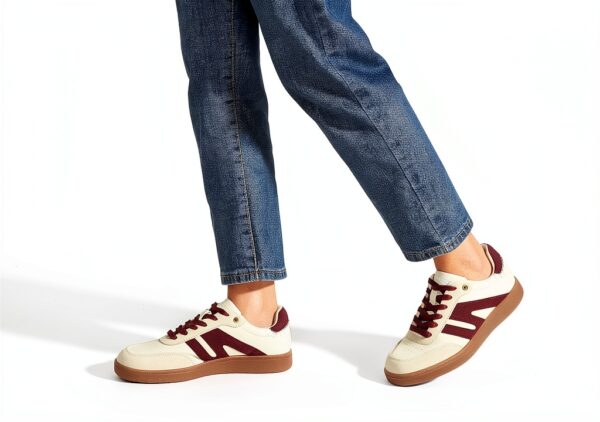 Scarpe da Ginnastica LUCKY STEP Sneaker Retrò Vera Pelle Antiscivolo-7