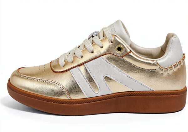Scarpe da Ginnastica LUCKY STEP Donna Sneaker Retrò in Pelle-0