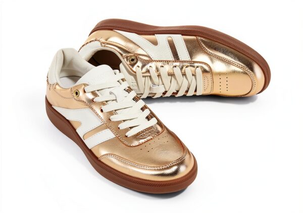 Scarpe da Ginnastica LUCKY STEP Donna Sneaker Retrò in Pelle-5
