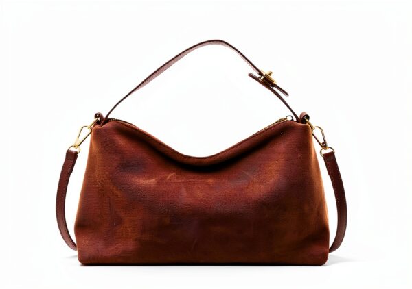 Amexo Borsa a Tracolla Piccola da Donna in Pelle Scamosciata, Borse a Mano Morbide con Tracolla Regolabile e Rimovibile, PU Pelle Sintetica Borsetta Moda Borse Spalla Crossbody Bag-3
