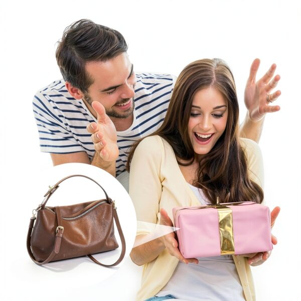 Amexo Borsa a Tracolla Piccola da Donna in Pelle Scamosciata, Borse a Mano Morbide con Tracolla Regolabile e Rimovibile, PU Pelle Sintetica Borsetta Moda Borse Spalla Crossbody Bag-5