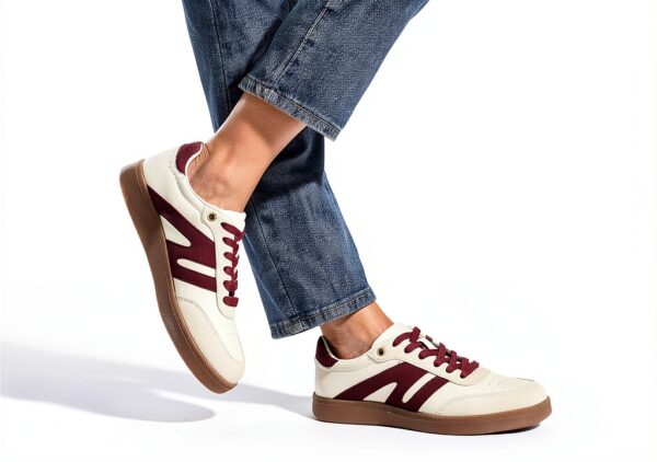 Scarpe da Ginnastica LUCKY STEP Sneaker Retrò Vera Pelle Antiscivolo-6