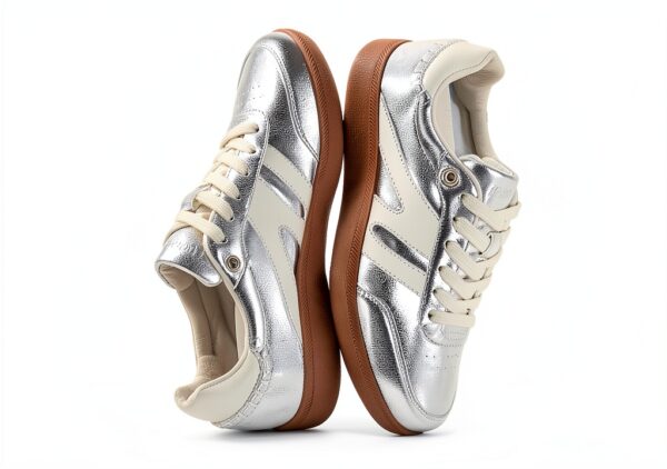 Sneakers LUCKY STEP Donna in pelle con suola antiscivolo retrò-6