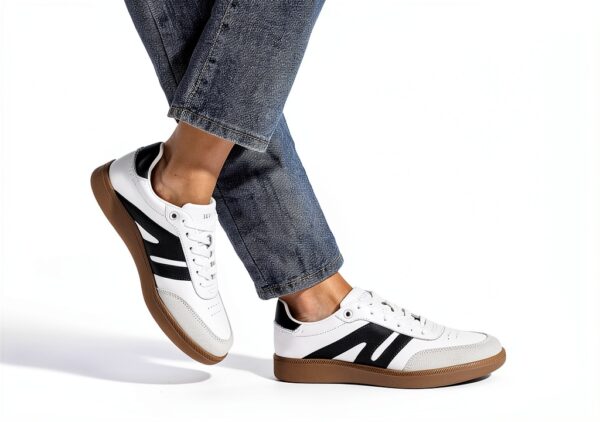 Scarpe da Ginnastica LUCKY STEP Sneaker Retrò in Vera Pelle-7