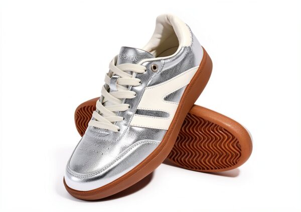 Sneakers LUCKY STEP Donna in pelle con suola antiscivolo retrò-3