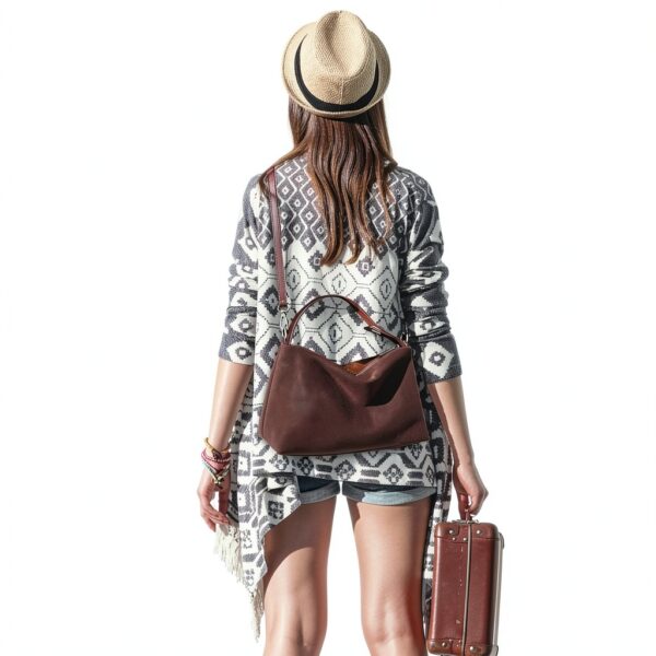 Amexo Borsa a Tracolla Piccola da Donna in Pelle Scamosciata, Borse a Mano Morbide con Tracolla Regolabile e Rimovibile, PU Pelle Sintetica Borsetta Moda Borse Spalla Crossbody Bag-2