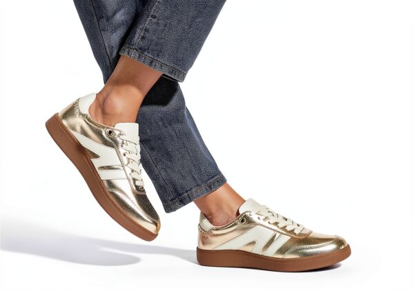 Scarpe da Ginnastica LUCKY STEP Donna Sneaker Retrò in Pelle-7