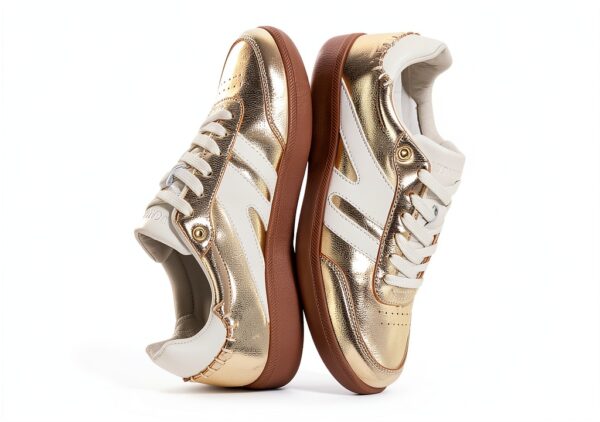 Scarpe da Ginnastica LUCKY STEP Donna Sneaker Retrò in Pelle-6