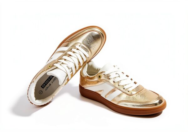 Scarpe da Ginnastica LUCKY STEP Donna Sneaker Retrò in Pelle-2