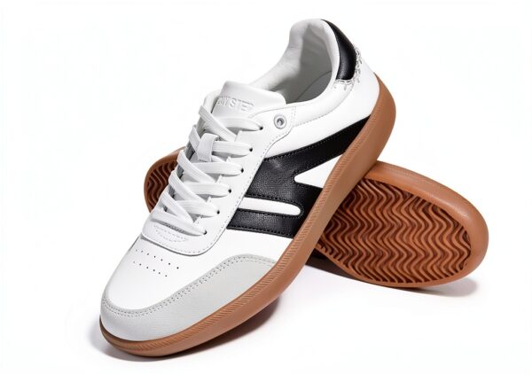 Scarpe da Ginnastica LUCKY STEP Sneaker Retrò in Vera Pelle-3